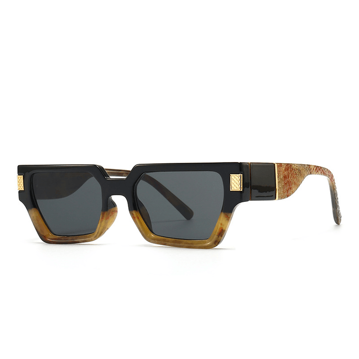 Fashion Solid Color Square Butterfly Sunglasses for Men - MRSLM