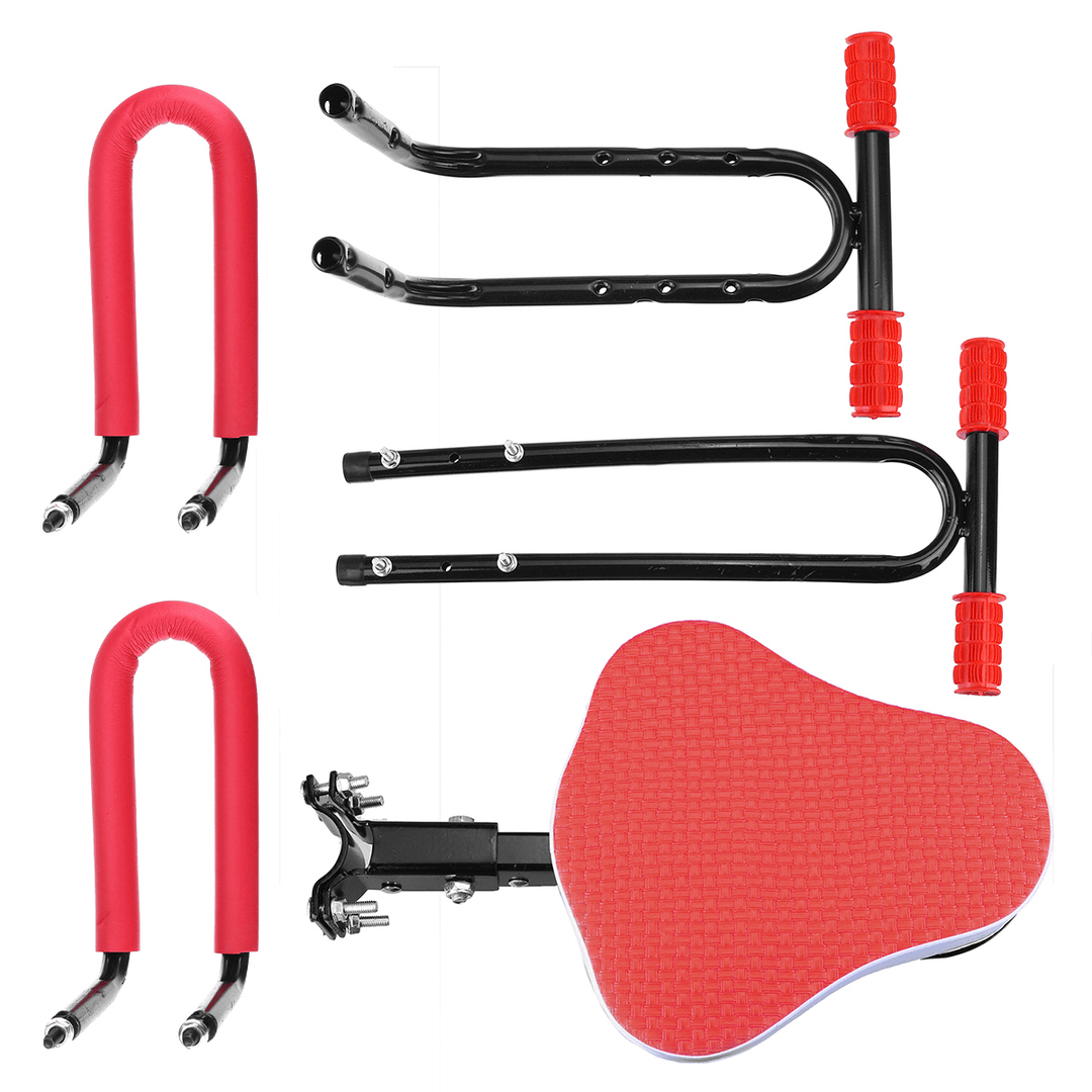 BIKIGHT Removable Kids Bicycle Saddle Steel Tube Safety Seat Frame Electric Bike Folding Front Seat Saddle Children Kids Seat Plate - MRSLM