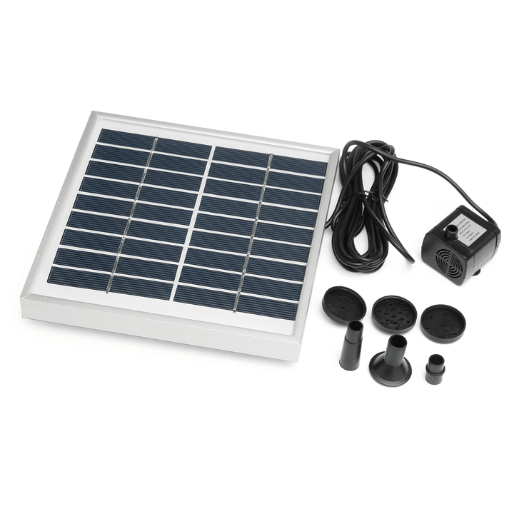 3W Solar Panel Powered Submersible Fountain Pump Water Pond Kit Garden Fish Tank - MRSLM