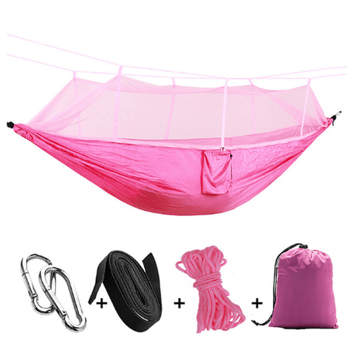 Ultralight Parachute Hammock Hunting Mosquito Net Double Person Sleeping Bed Garden Outdoor Camping Portable Hammock - MRSLM