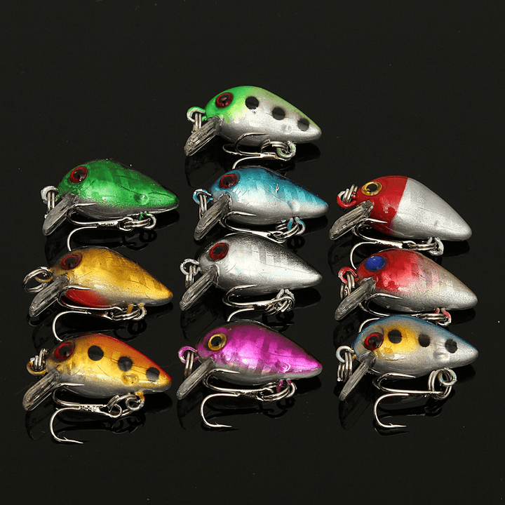 ZANLURE Lot 56 Mixed Minnow Fishing Lures Bass Baits Crankbaits Sharp Hooks Tackle Set - MRSLM