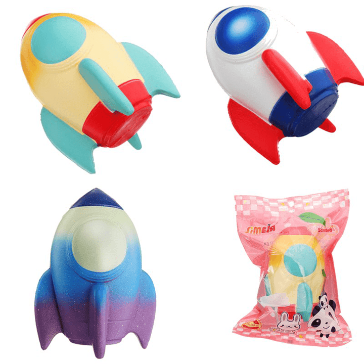 Simela Squishy Rocket 14.5Cm Slow Rising Toy Gift Collection with Packing - MRSLM