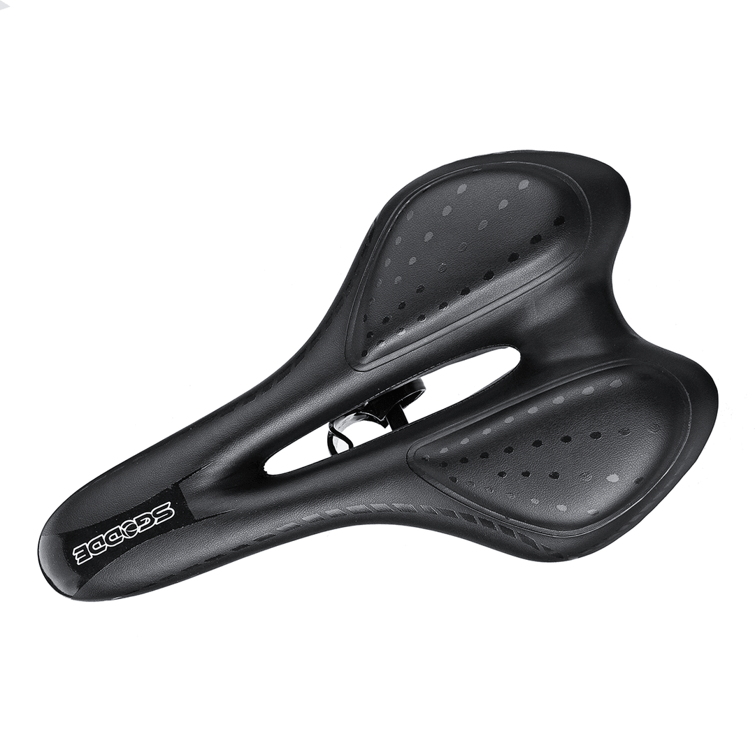 SGODDE Comfortable Bike Seat-Gel Waterproof Bicycle Saddle with Central Relief Zone and Ergonomics Design for Mountain Bikes - MRSLM