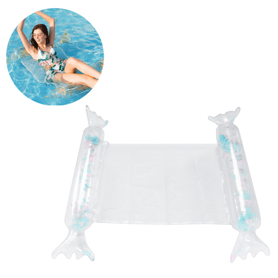 Inflatable Floating Hammock Water Sport Swimming Pool Chair Float Lounge Bed Summer Beach Sea - MRSLM