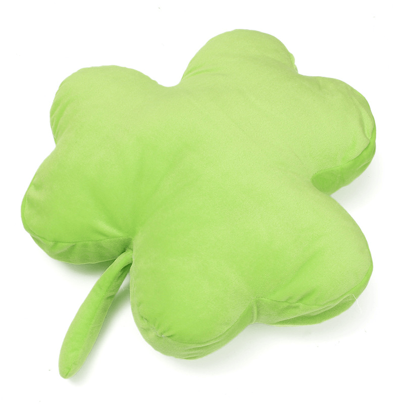 1PC 40Cm Cute Clover Shamrock Soft Stuffed Plush Toy Happy Love Ornament Soft Doll - MRSLM