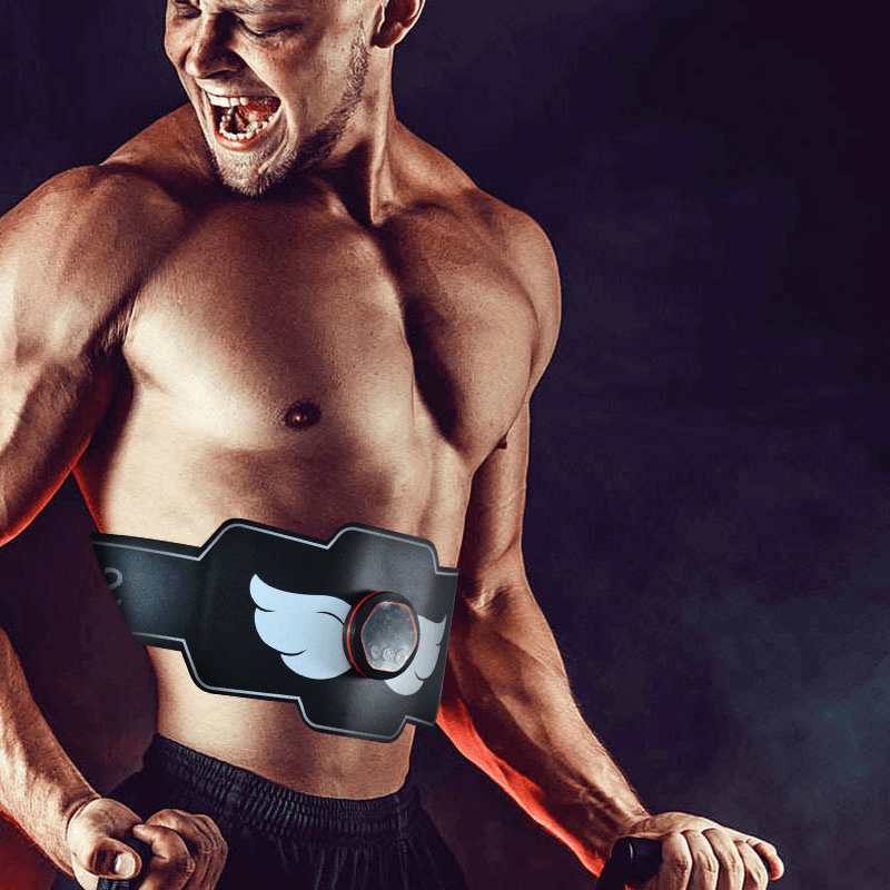 Smart EMS Abdominal Muscle Training Abs Stimulator Fitness Home Exercise Belt - MRSLM