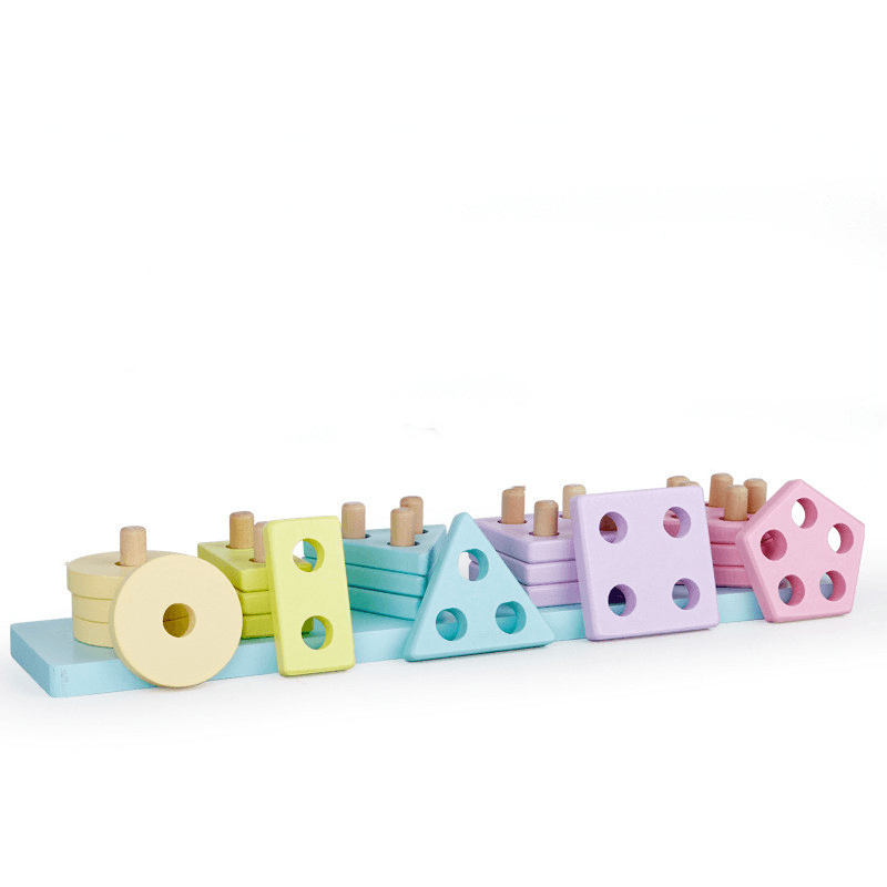 Macaron Wisdom Set of Column Matching Brick Toys - MRSLM