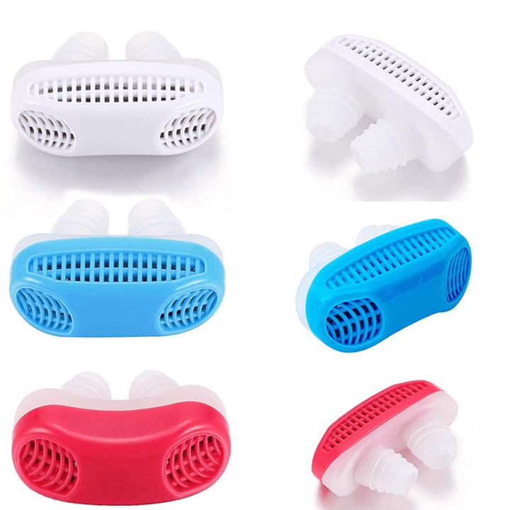 Anti Snore Device Ventilation Breathing Nose Silicone Clip Nose Breathing Apparatus Portable Travel Sleeping Snoring Stop Device - MRSLM