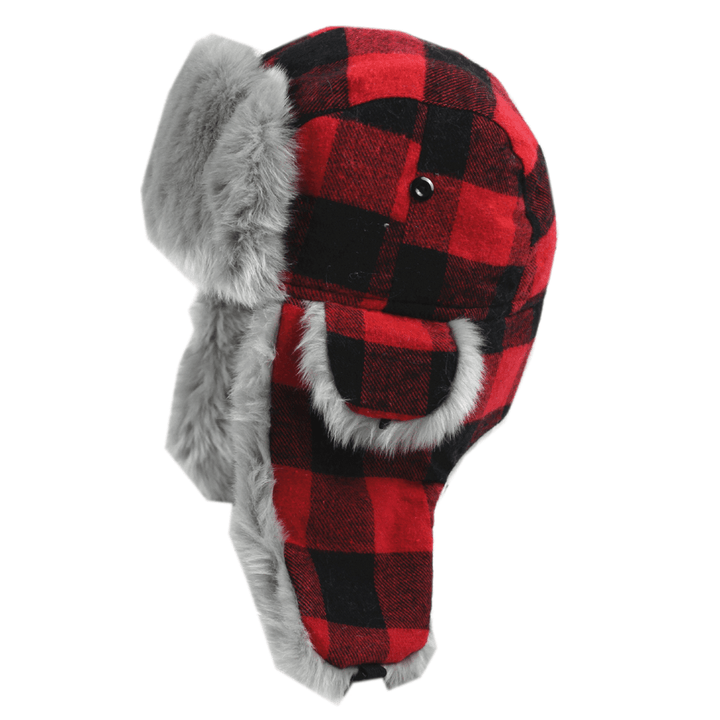 New Plaid Lei Feng Hat Men'S and Women'S Winter Hat - MRSLM