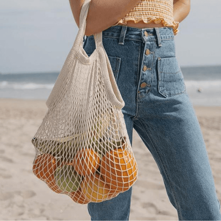 Fashion Shopping Beach Net Bag Tote Bag - MRSLM