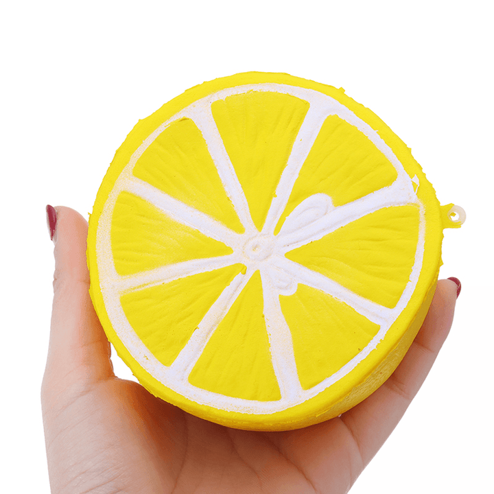 Squishy Half Lemon Soft Toy 10Cm Slow Rising with Original Packaging Birthday Festival Gift - MRSLM