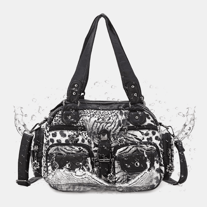 Women Waterproof Animal Pattern Handbag Crossbody Bag - MRSLM
