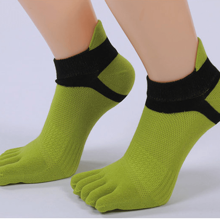 Women Five Toes Breathable Sports Yoga Sock Cotton Exercise Cycling Ankle Socks - MRSLM