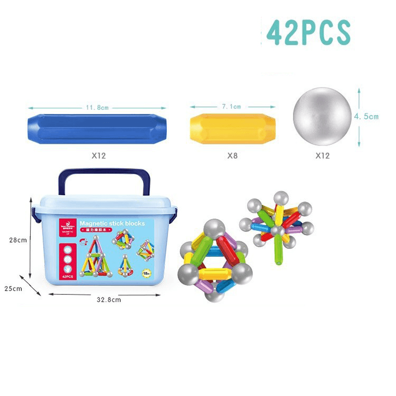 Children'S Creative Magnetic Stick Building Block Toys - MRSLM