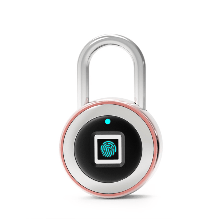 Smart Fingerprint Door Lock Padlock USB Charging Waterproof anti Theft APP Bluetooth Remote Keyless for Cabinet Luggage Dormitory 0.5 Second Unlock - MRSLM