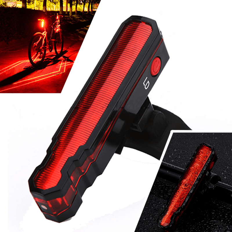 XANES TL12 3528LED/LD 6 Modes USB Charging IPX5 Waterproof Spider Lasers Bike Tail Light - MRSLM