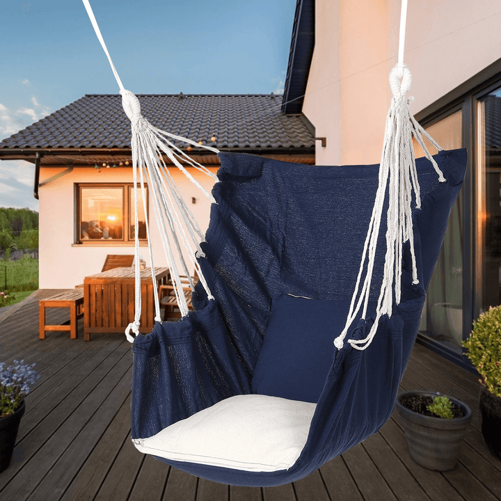 Max Load 200KG Hanging Rope Chair Hammock Swing Seat Indoor Outdoor Patio Porch Garden Supplies - MRSLM