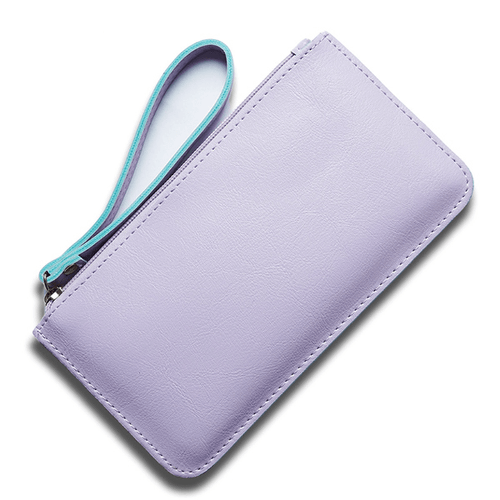 Women Ultrathin Card Holder Wallets Purse Wristlet Wallet - MRSLM