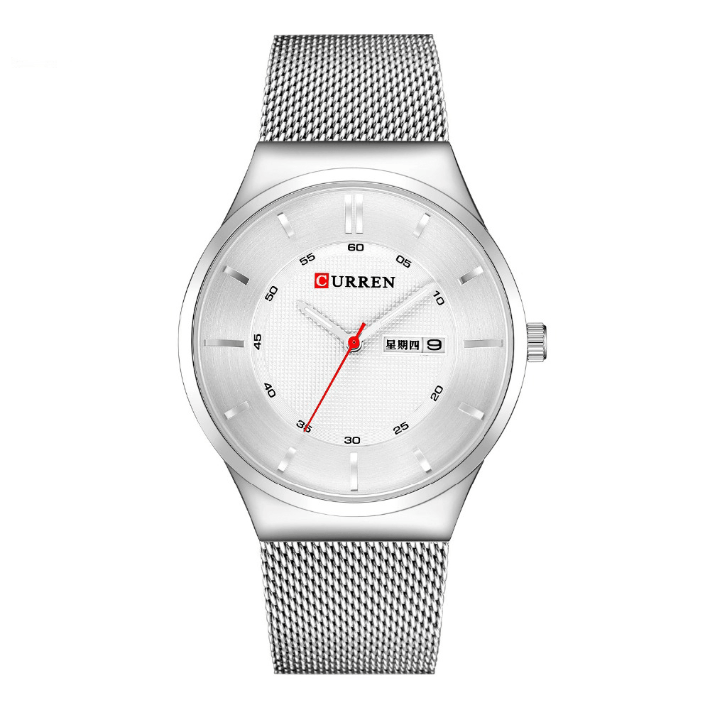 CURREN 8311 Ultra Thin Casual Style Quartz Watch Date Week Display Waterproof Men Watch - MRSLM