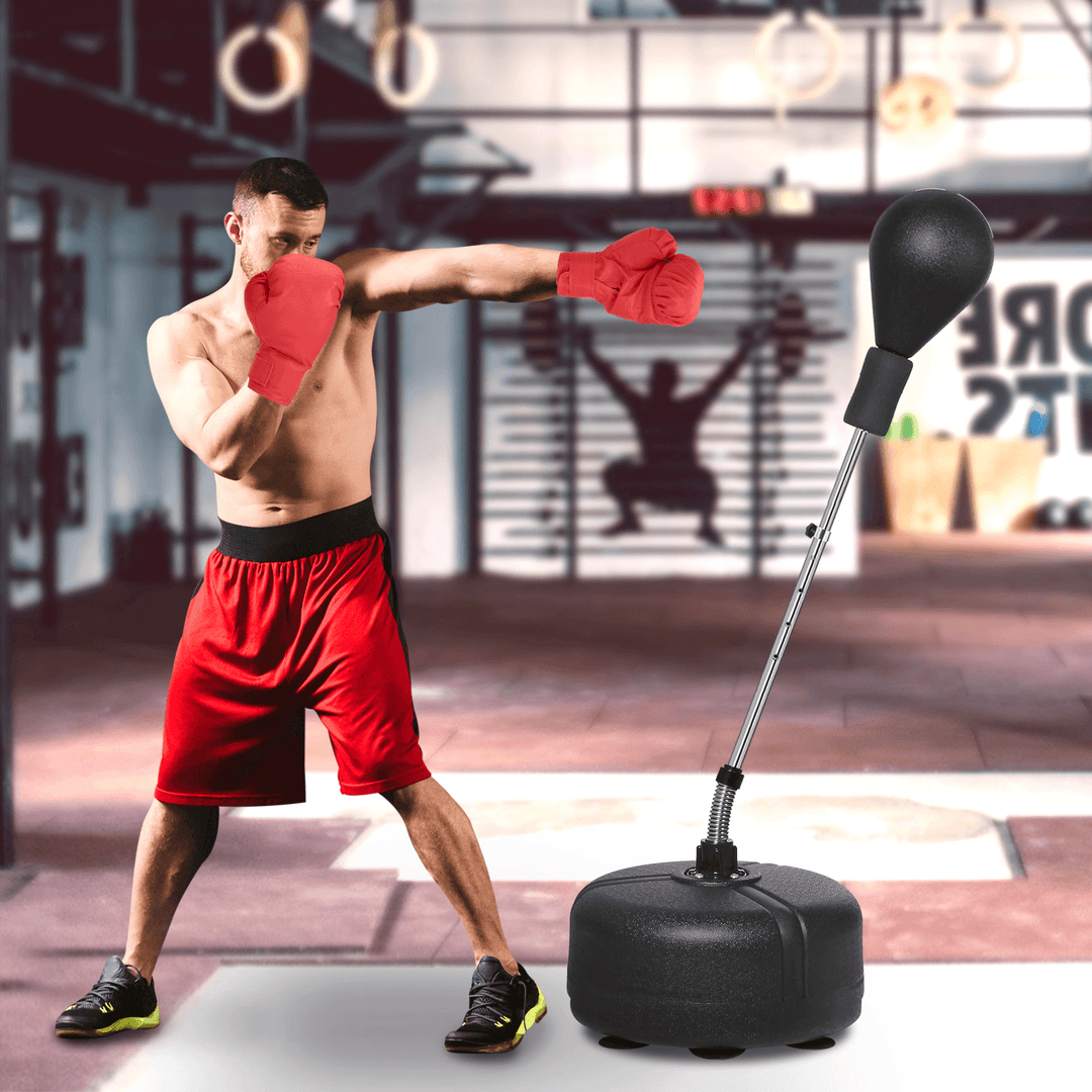 53-60" Height Adjustable Boxing Punch Bag Fight Training Boxing Ball Home Gym Fitness Training - MRSLM