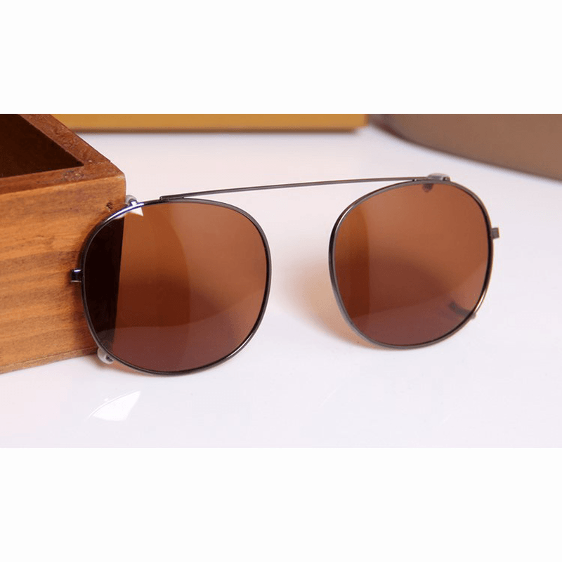 Polarized Sunglasses Clip Ultra-Light Driving Oval Glasses - MRSLM