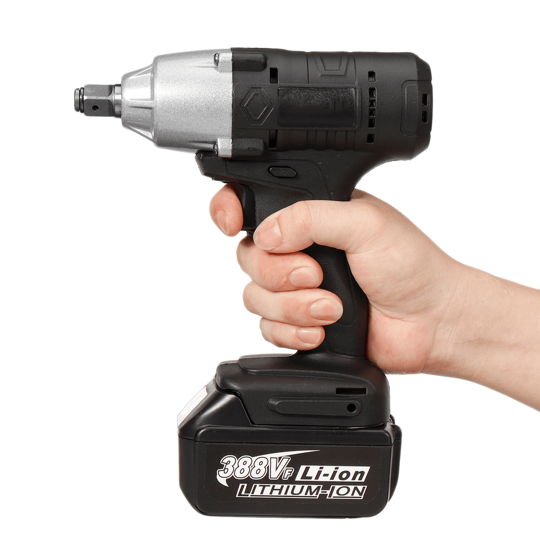 588N.M 1/2'' LED Cordless Electric Impact Wrench Drivers Tool W/ None/1/2 Battery Also for Makita 18V Battery - MRSLM