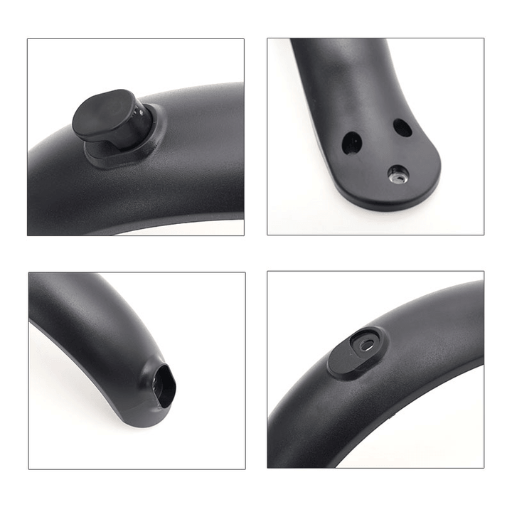 Electric Scooter Rear Fender Universal Scooter Mudguard Tire Splashproof with Rear Taillight Back Guard Wing Scooter Accessories - MRSLM