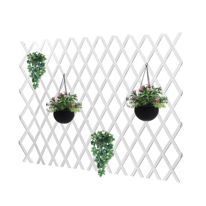 Anticorrosive Wood Pull Net Flower Frame Grid Vine Frame Wall Decorations Wall Hanging Telescopic Wooden Fence Pull Net - MRSLM