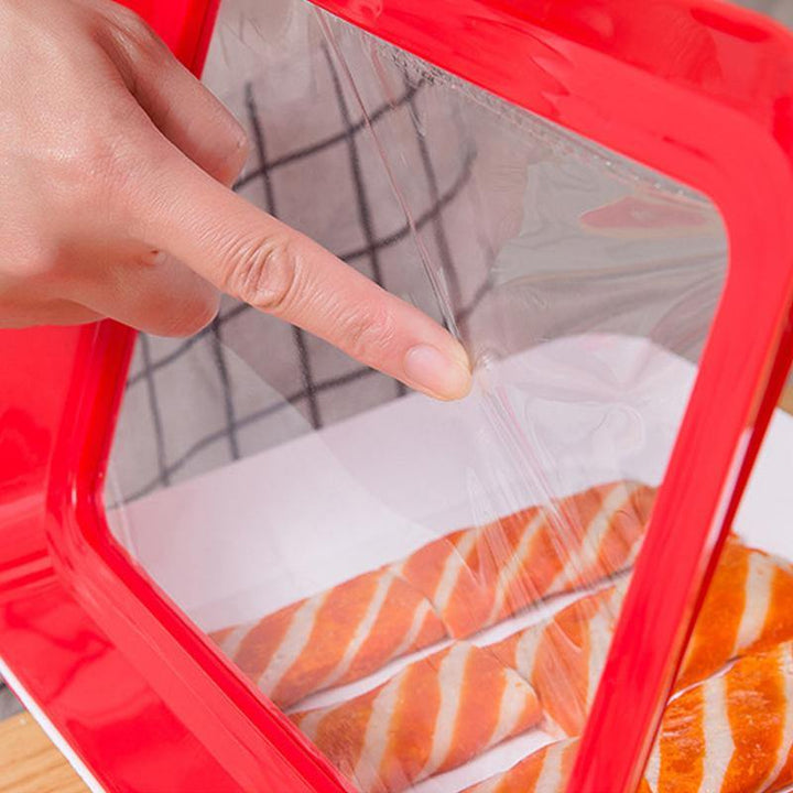 Kitchen Vacuum Plastic Wrap Fresh-keeping Tray Meat Fruit Vegetable Seal Storage Cling Film Trays Crisper Home Kitchen Supplies - MRSLM