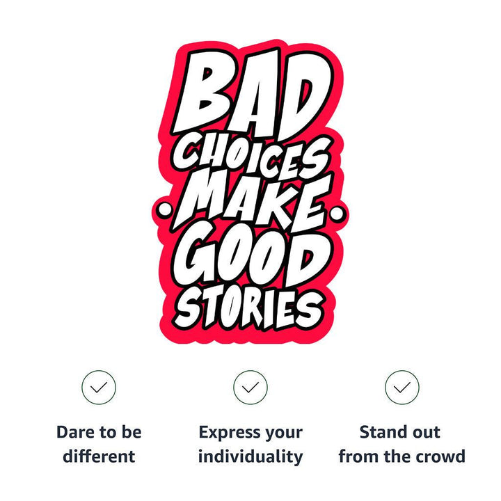 Bad Choices Make Good Stories Men's Sherpa-Lined Denim Jacket - Funny Quote Denim Jacket - Cool Jacket for Men - MRSLM