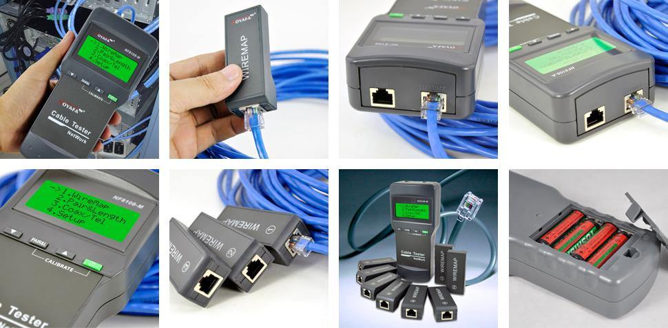 NOYAFA NF8108-M Network Cable Tester Meter Length8 remote units Cat5E/ 6E UTP STP CAT5 RJ45 - MRSLM