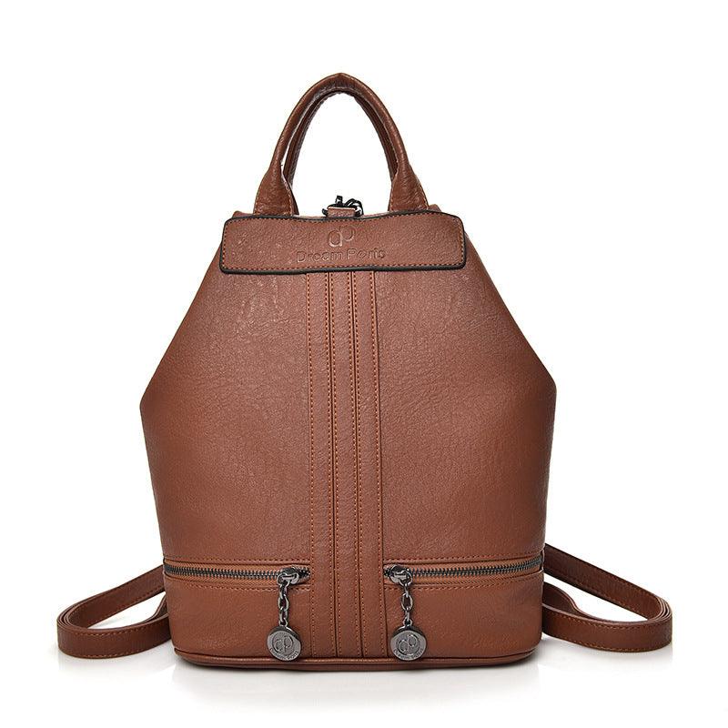 Women's All-Match Soft Leather Cowhide Backpack - MRSLM