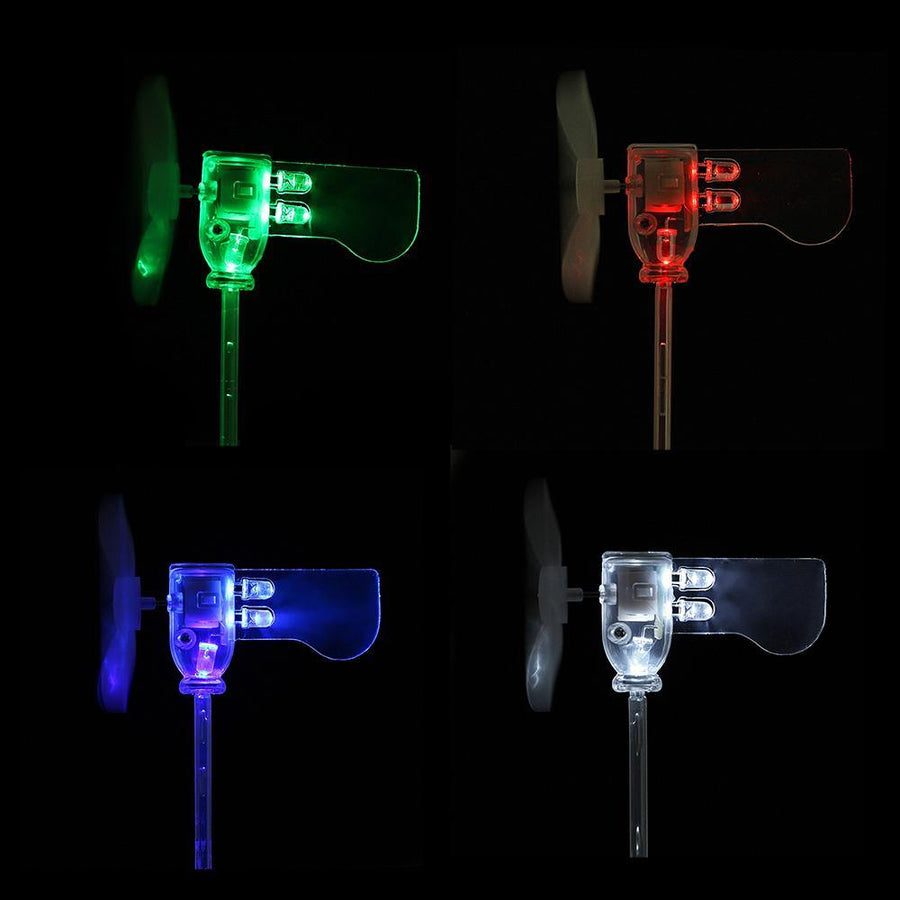 Red Green White Blue Vertical DIY Small Dc Motor LED Windmill Turbines Wind Generator Model - MRSLM