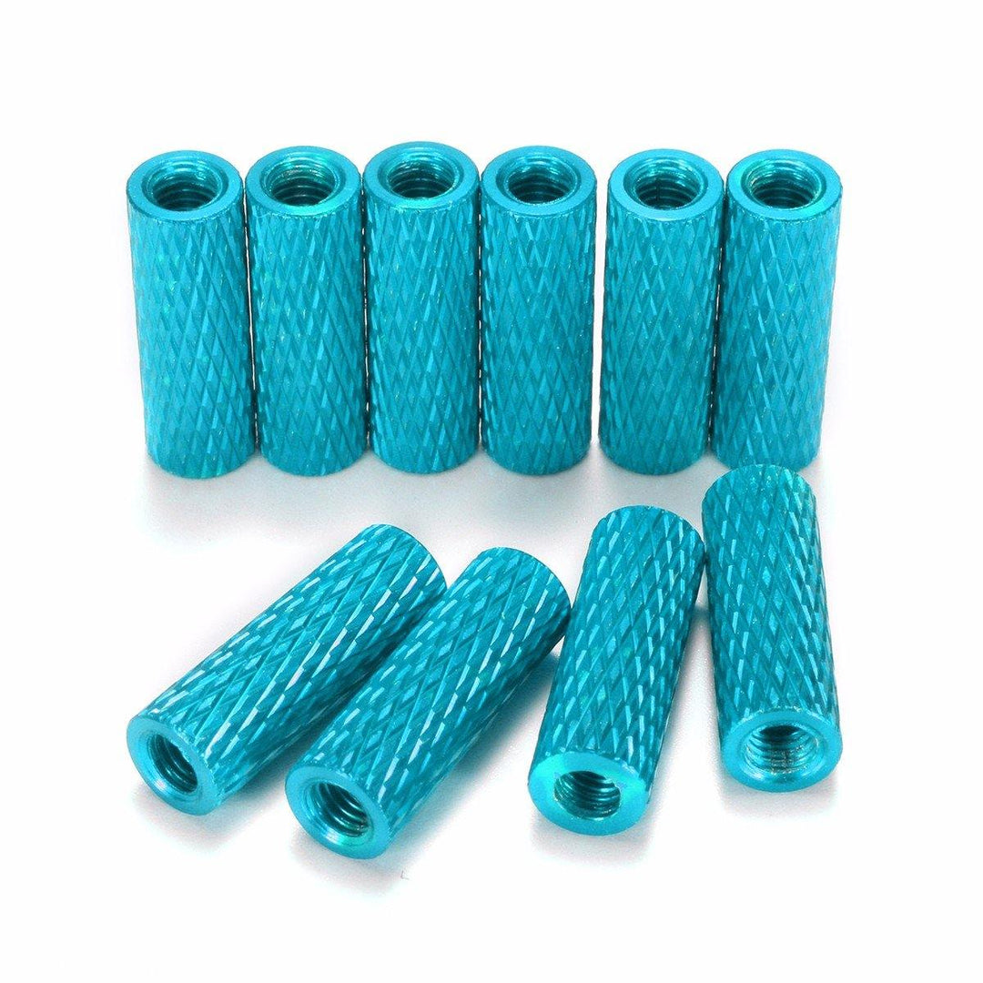 Suleve™ M3AS2 10Pcs M3 10mm Knurled Standoff Aluminum Alloy Anodized Spacer - MRSLM