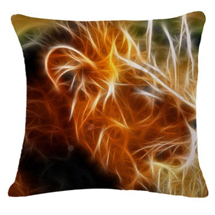 Honana 45x45cm Home Decoration 3D Animals Fluorescence 6 Optional Patterns Cotton Linen Pillowcases Sofa Cushion Cover - MRSLM