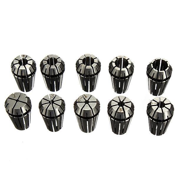 ER16 10Pcs Spring Collet Set For CNC Milling Lathe Tool - MRSLM