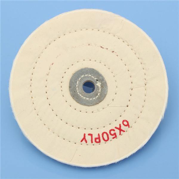 6 Inch Round Felt Wool 1/2inch Arbor Buffer Polisher Buffing Polishing Wheel - MRSLM