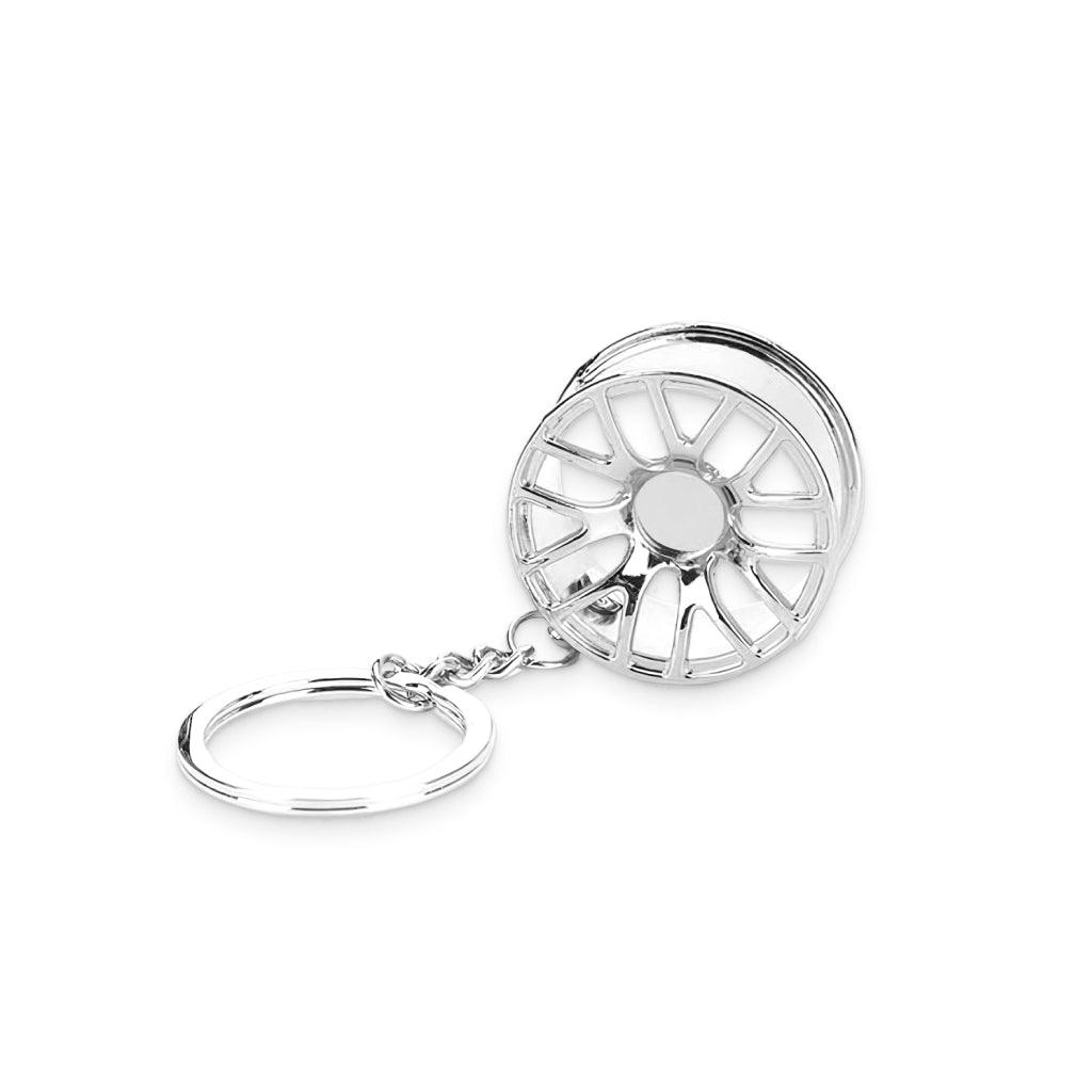 Silver Tire Wheel Keychain - MRSLM