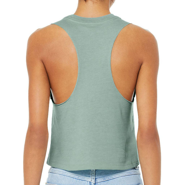 Embrace the Power Of Love Racerback Cropped Tank - Graphic Women's Tank - Unique Tank Top - MRSLM