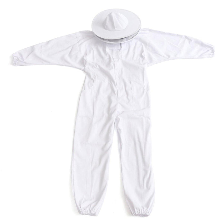 Beekeepers Bee Keeping Cotton Full Protector Suit With Veil Hat Hood Bee Suit XL XXL XXL - MRSLM