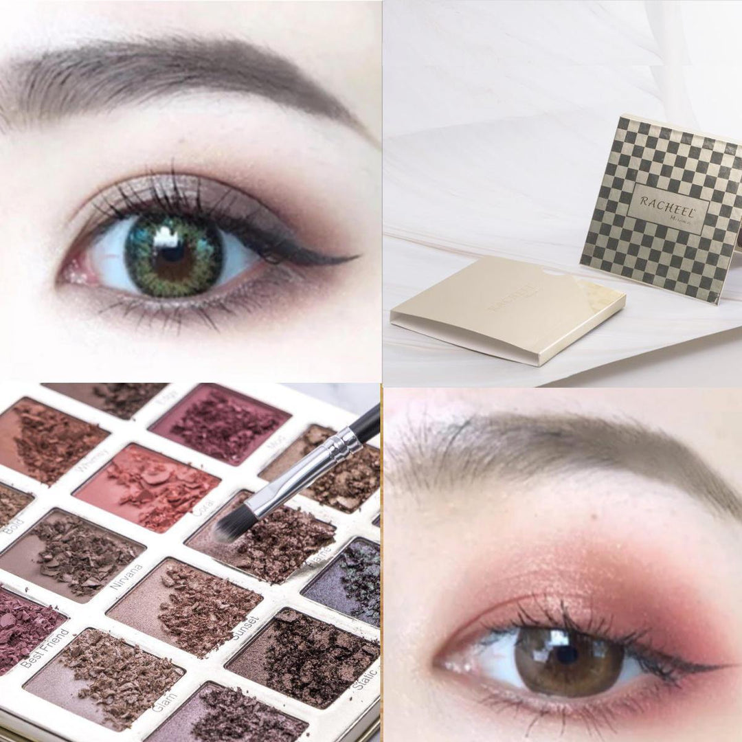 16 Colors Glitter Shinning Eye Shadow Eye Face Palette Makeup Kit Set Make Up - MRSLM