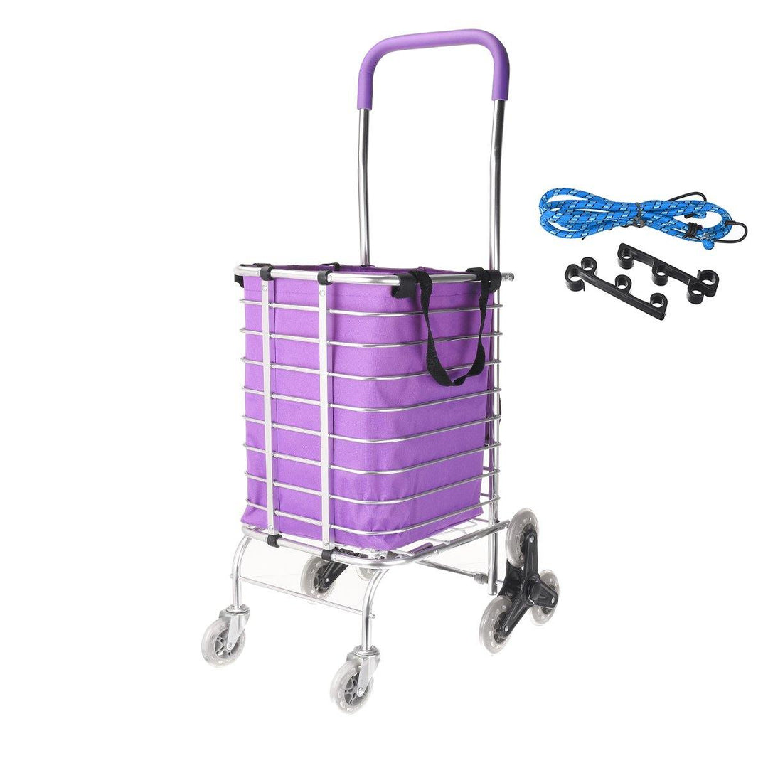 2/8 Wheels Shopping Carts Trolley Aluminium Folding Luggage For Household Cart - MRSLM