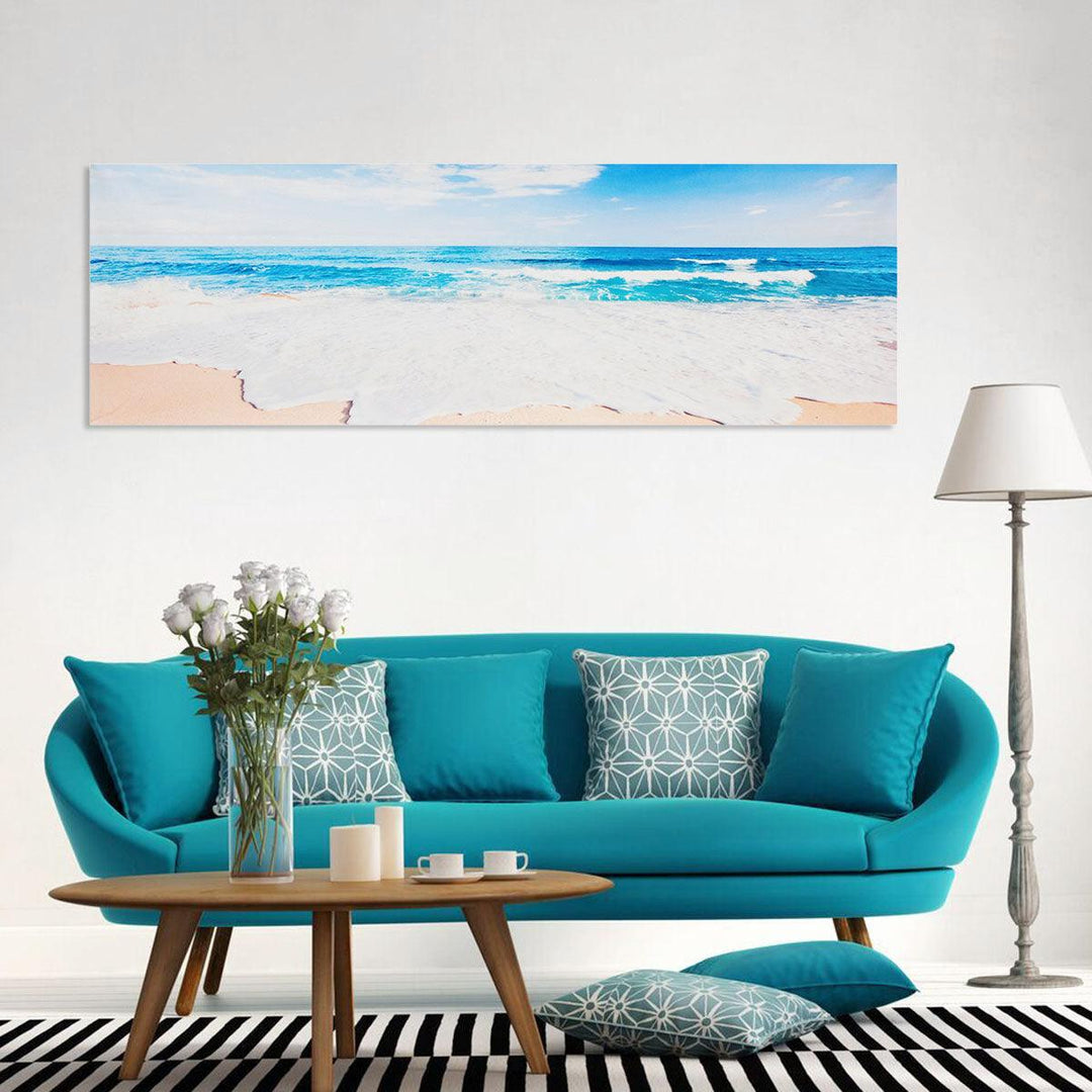 Canvas Painting Beach Sand Art Prints Hanging Picture Living Room Home Wall Art Decoration no Frame - MRSLM