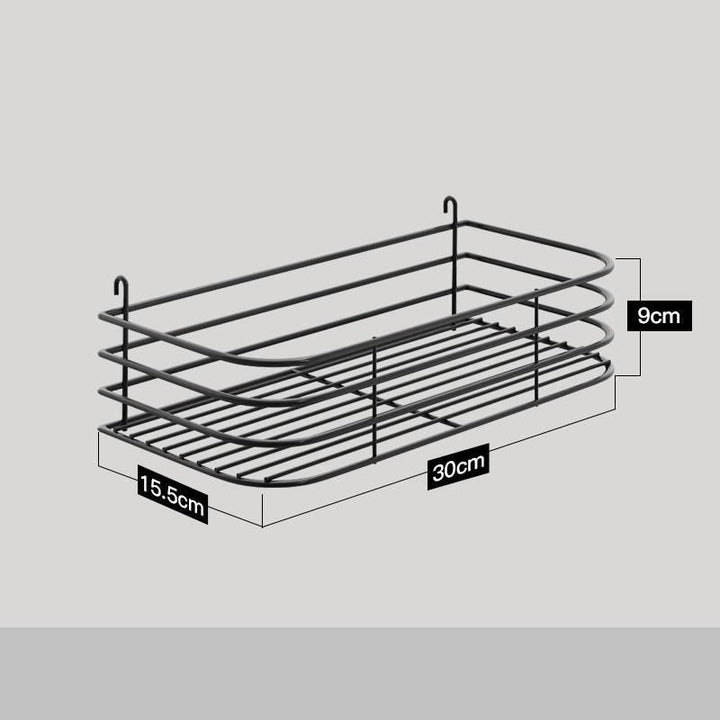 Stainless Steel Kitchen Wall Mounted Kitchen Storage Rack Hole Plate - MRSLM