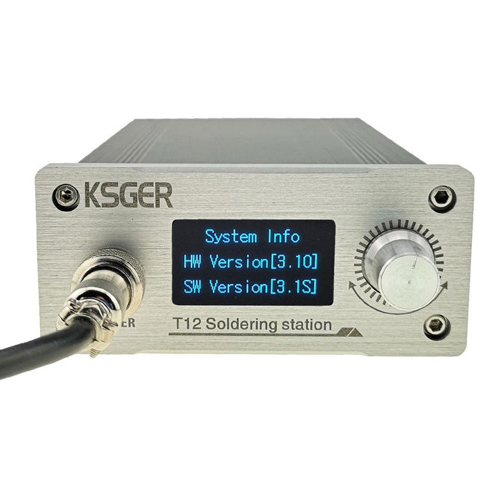 KSGER STM32 V3.1S T12 Soldering Iron Station OLED DIY Aluminum Alloy Stainless Steel Handle Electric Tools Holder Auto-sleep Quick Heat - MRSLM