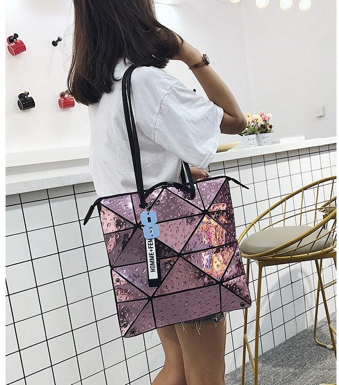 New wave high-grade bag oceanic laser single shoulder large capacity class handbag - MRSLM