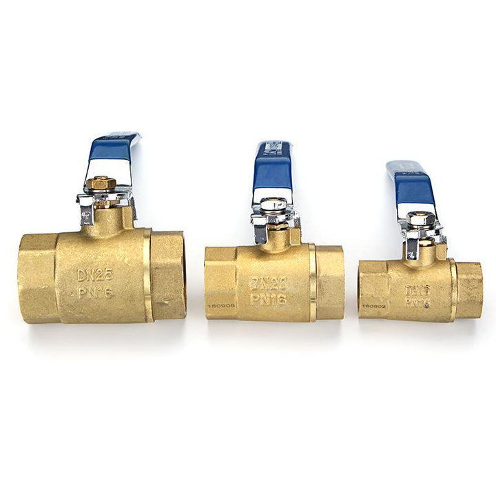 TMOK TK201 1/2" 3/4" 1" Female Brass Two Piece Full Port Thread Ball Valves with Vinyl Handle - MRSLM