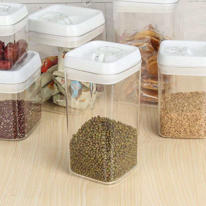 Airtight Kitchen Food Storage Container With Lid Vacuum Seal Cereal Food Fresh Keeping Box - MRSLM