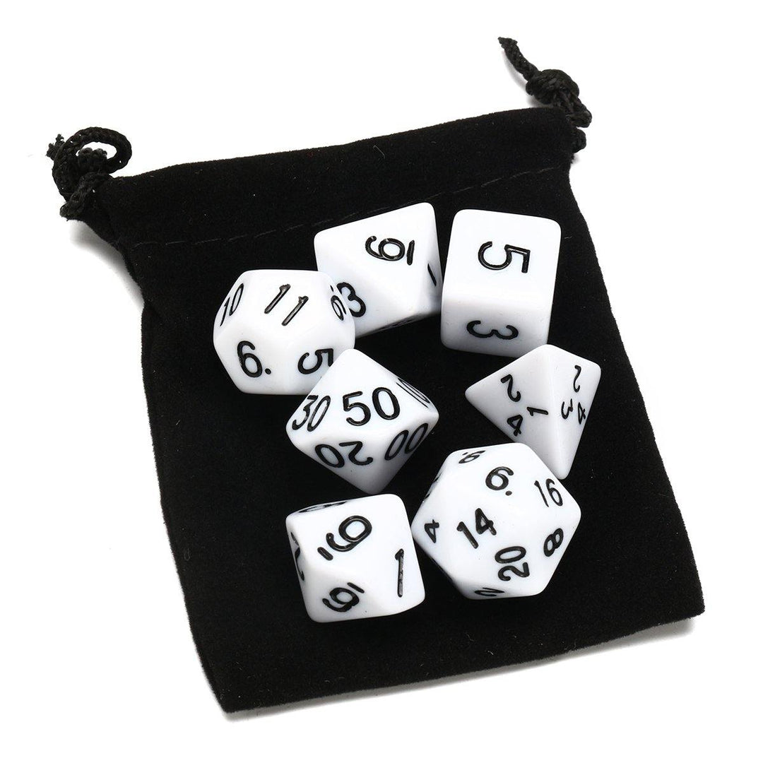 7 Set 49Pcs Polyhedral TRPG Game Dungeons And Dragons Dice DnD RPG With Bag - MRSLM