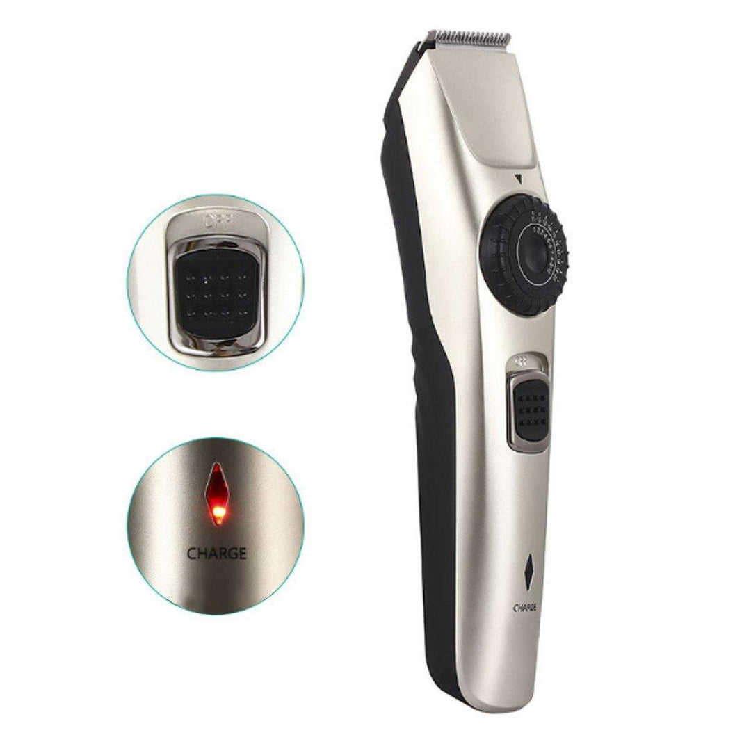 USB Rechargeable Electric Hair Clipper Trimmer Shaver Waterproof Adjustable Limit Comb - MRSLM